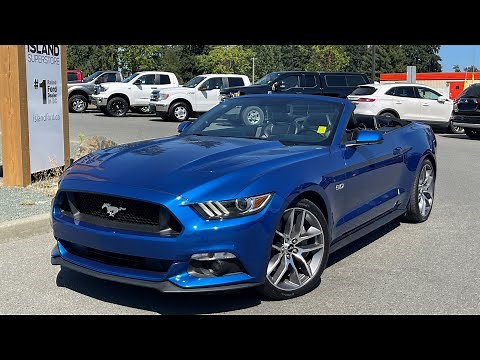 2017 Ford Mustang GT Premium + convertible, Leather, NAV Review | Island Ford