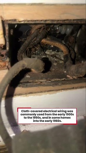 Construction video #VintageWiring #OldHouse #ElectricalWork #ConstructionHistory