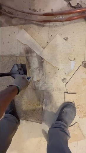 VCT TILE REMOVAL #machine #milwaukee #tools #video #home #diy #2023 #clearwater #construction