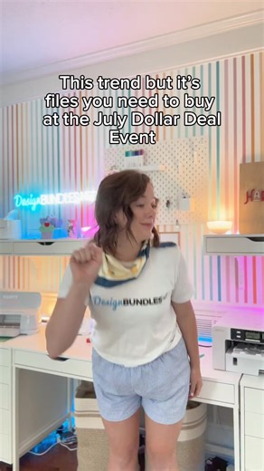 7.3K views · 20 reactions | ✨ This Trend BUT with Files You Need to Buy at the July Dollar Deal Event! ️ The Dollar Deal Event is in 2 days on July 31st. Don’t miss out on these trendy and must-have files. Transform your crafting game with these incredible deals! Shop now and save big! ✨ #DesignBundles #DollarDeals #CraftingTrends #MustHaveFiles #CreativeSavings #BestDeals #CraftingCommunity #ShopSmart #CraftingInspiration #SaveBig | Design Bundles | Facebook