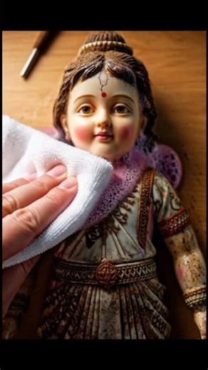 Cleaning an Indian 100-Year-Old Porcelain Doll 🇮🇳