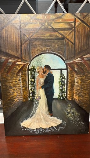 Katie Bowden | Live Event & Wedding Painter | My last wedding before Henry arrived… and what a beautiful one to end on 🥹✨ Caitlin & Grahame’s day at Llechwen Hall Hotel had everything... | Instagram