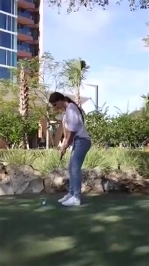 This hard mini golf course frustrated us