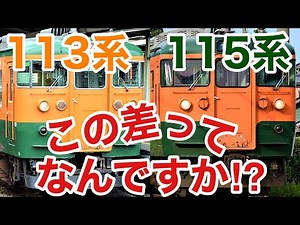 【迷列車で行こう】謎学編 150 サイゼリヤ並みの難しさ 国鉄近郊型車両の代表格 113系と115系の違い【この差って何ですか⁉】