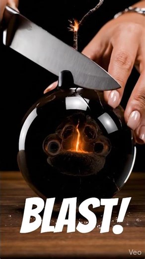 Cold Knife Cuts a Bomb… Then It EXPLODES 💣🔥 (Screen Crack Effect)