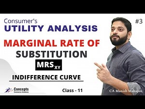 What is Marginal Rate of Substitution | MRS | Indifference Curve | Micro Economics