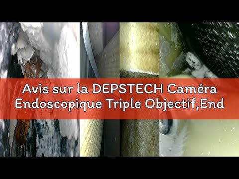 Avis sur la DEPSTECH Caméra Endoscopique Triple Objectif,Endoscope à Étanche IPS 5" avec lumière,Cam