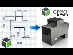 PTC Creo Parametric Tutorial for Beginners | From Zero to First Part (#02)