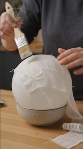 Easy DIY Organic Web Light Fixture Tutorial 💡🕸️#shorts #youtubeshorts #craft