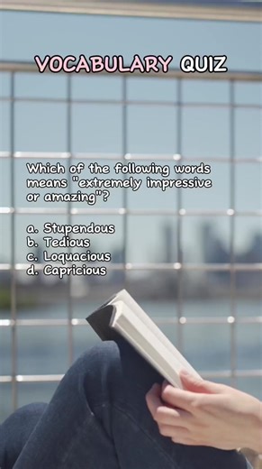 15K views · 443 reactions | Vocabulary Quiz | Expand Your Verbal Horizon: Take the Ultimate Vocabulary Quiz Challenge!  #vocabulary #vocabularywords #vocabularychallenge #learnenglish #education #study #school #learningisfun #quiz #quiztime #quizchallenge #fyp #reels #fbreels #reelsfb #quizbee | Quiz Buddy | Facebook