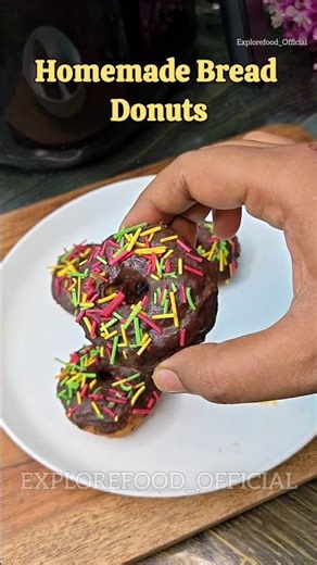 Bread Donuts Recipe #trending #shortvideos #cooking #shorts