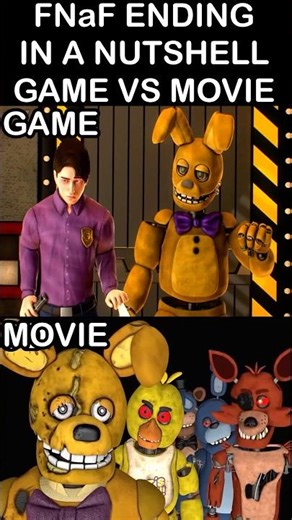 FNaF Ending In A Nutshell: - Game VS Movie