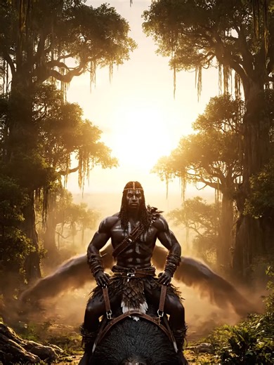 African Jungle Man Flies on Giant Bird Over Real Cities | Epic Cinematic Short