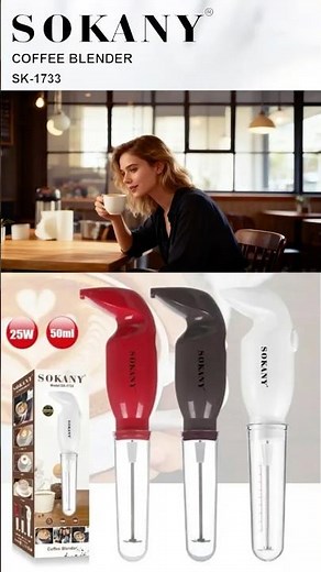 ☕️ Healthy and Easy! Try SOKANY COFFEE BLENDER SK-1733, whipping up froth for a delicious aroma!