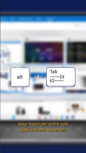 Basculer entre les applications ou fenêtres ouvertes avec les touches Alt plus Tab