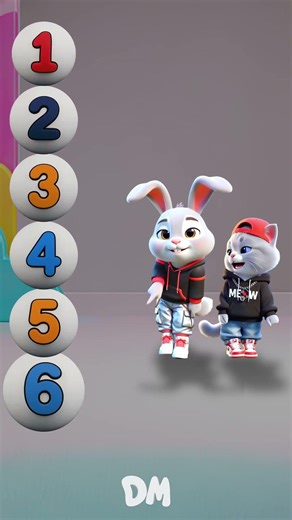Learn Numbers 1–7 with Cute Animals 🎵 #kidssong #preschool