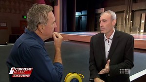 For yellow Wiggle, Greg Page, last months bushfire relief concert was very nearly his last encore after he collapsed on stage with a heart-attack. Today he returned to the same stage to say thank you to all the people who saved his life. #9ACA | A Current Affair