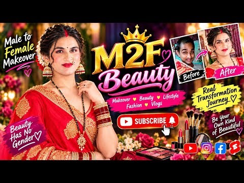 Male to Female Makeover ❤️ | Stunning Bridal Transformation | M2F Beauty | Full Makeover Journey