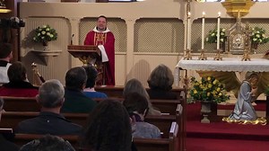 Fr. Anthony celebrating noon Mass today in the EWTN Chapel. For those asking, Father has a chronic, non life threatening health condition that results in major bouts of fatigue forcing him to cut back on his normal schedule. Although he is largely unable to assist at our early morning, televised Mass he remains quite active midday, regularly offering Noon Mass for the EWTN employees, and hearing confessions. Father misses being with our EWTN family at the broadcast Mass but is grateful for your 