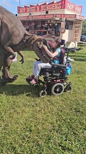 And here's the sweet side of dear Rexy! This was a truly beautiful moment where Rexy made a new friend! #beautiful #unexpected #love #cutenessoverload #cute #family #Smiles #funday #funfair #Fair #fun #Roarsome #sweet #kids #event #entertaining #entertainer #entertainment #trex #jurassic #JurassicWorld #jurassicpark #funny #dinosaurs #dinosaursofinstagram #RaptorsWorldUK #happy #enjoy #love | Raptors World - Roarsome Dinosaur Entertainment
