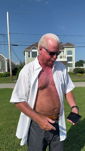Rich guy gets angry and physical trying to block public access to beach. #angry #assault #rich #publicaccess #fight #beach #rhodeisland