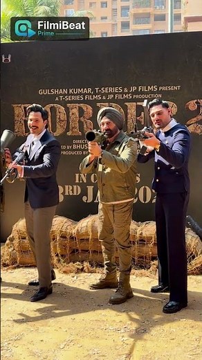 Border 2 Teaser Launch: Sunny Deol, Varun Dhawan and Ahaan shetty pose with Weapons #SHorts