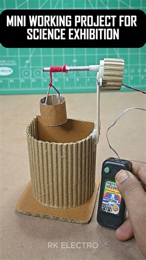 Automatic Well Working Model Using DC Motor 💧⚙️ #shorts #dcmotor
