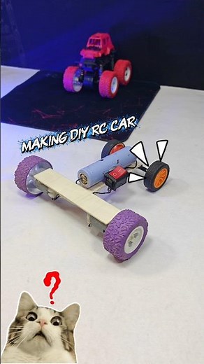 #how to make a 2x2 rc car || with dc motor #car #experiment