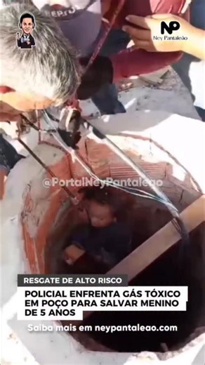 Portal Ney Pantaleão | Notícias do Amapá on Instagram: "👦🏾👮🏾‍♂️❤️ Uma verdadeira cena de FILME DE AÇÃO marcou o fim da tarde de hoje no Recanto da Lagoa, área de quilombo no bairro Goiabal. Por volta das 17h, o pequeno Davi Nascimento da Glória, de apenas 5 anos, caiu em um poço extremamente profundo — cerca de 10 a 11 metros — e ficou preso em meio a um ambiente tomado por gás tóxico, lutando por ar. O destino colocou no local, naquele exato momento, o sargento M. Reis, policial militar do 