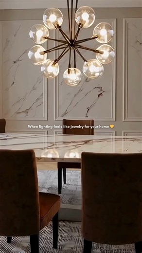 Just like jewelry completes the outfit, lighting completes the room. ✨ Explore statement pieces at Pine Grove! | Pine Grove Lighting & Electrical Supply