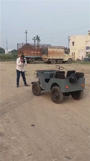 Gadi ghoda 🔥😍 KIDS JEEP 😎 #mahindra #commander #thar #jeep #thar #offroad #jugad #jeepsahara