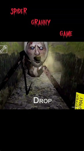 The spray was not used on Spider Granny 😭 #spider #granny #granny3 #grannygame