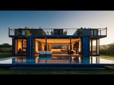 CONTAINER HOUSE WITH INTEGRATED POOL DESIGN IDEAS | BREATHTAKING CONTAINER HOMES WITH BUILT-IN POOLS
