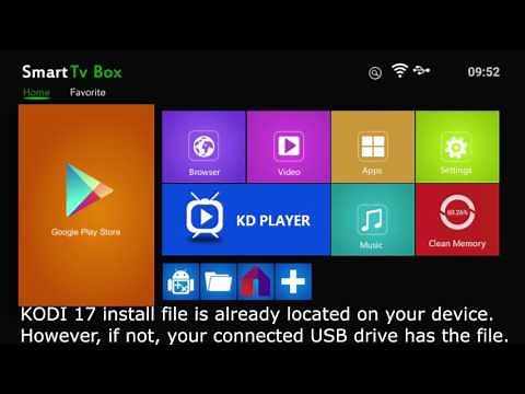 How to reinstall KODI 17 on your ConnectBox X96