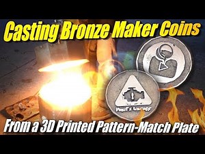 Challenge: Casting Bronze Maker Coins from a 3D Printed Pattern