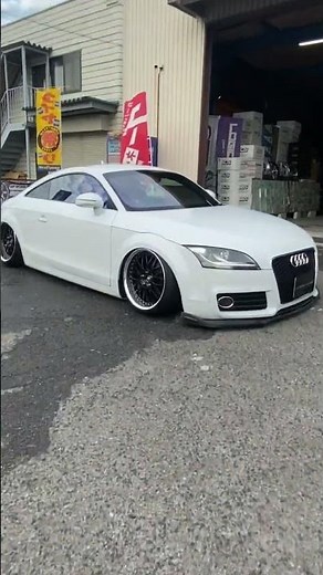 アウディTT ROAMAIR＋326POWER チャクリキダンパー メーガンレーシング アームでキャンバー8.5度 #audittairsus #audi tt18inch #roamair
