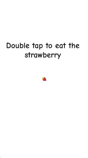 double tap 🍓 #tutorial