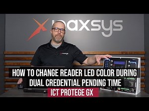 How to change reader led color during dual credential pending time ICT Protege GX