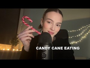 ASMR candy cane eating (sooo tingly)