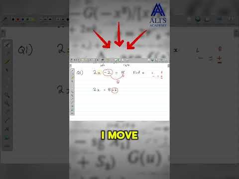 11+ Algebra Equation - Solution Video