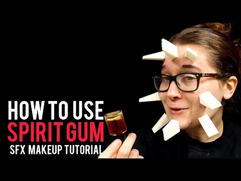 How to Use Spirit Gum | How to Activate and Remove Spirit Gum | Beginner Friendly SFX Makeup
