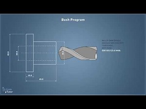 Let's write G-Code - Programming a CNC Lathe to make a bush - part 4 G83 peck drilling cycle.