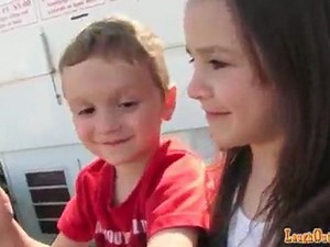 Hilariously Funny Little Boy Gets Rowdy After First Kiss