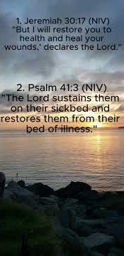 God’s Promise for Your Healing: 3 Bible Verses for Recovery 🙏
