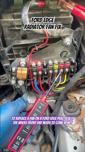 Ford Edge Radiator Fan Fix! #mobilemechanic #houston #ford