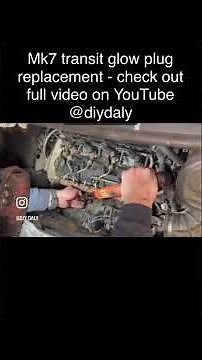 MK7 Ford Transit glow plug replacement 2.2 TDCI - check out the full video on the channel @diydaly