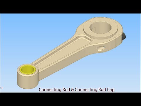 Connecting Rod and Connecting Rod Cap Assembly || Autodesk Inventor Tutorial