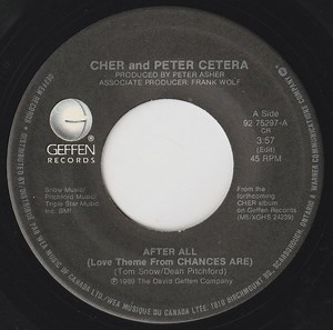 Cher And Peter Cetera - After All