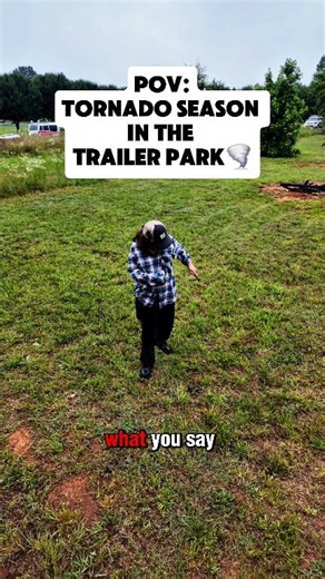 Storm Season in the South, time to duct tape everything & hope for the best🌪🫣#trailerpark #stormprep #stormseason #tornado #comedyskit #pov #funny | Amanda Meadows