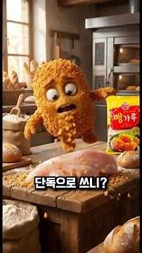밀가루·부침가루·튀김가루·빵가루·전분가루, 진짜 차이 정리 #중력분 #박력분 #요리상식 #요알못탈출 #shorts